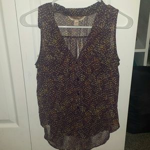 Decree plum print blouse size small